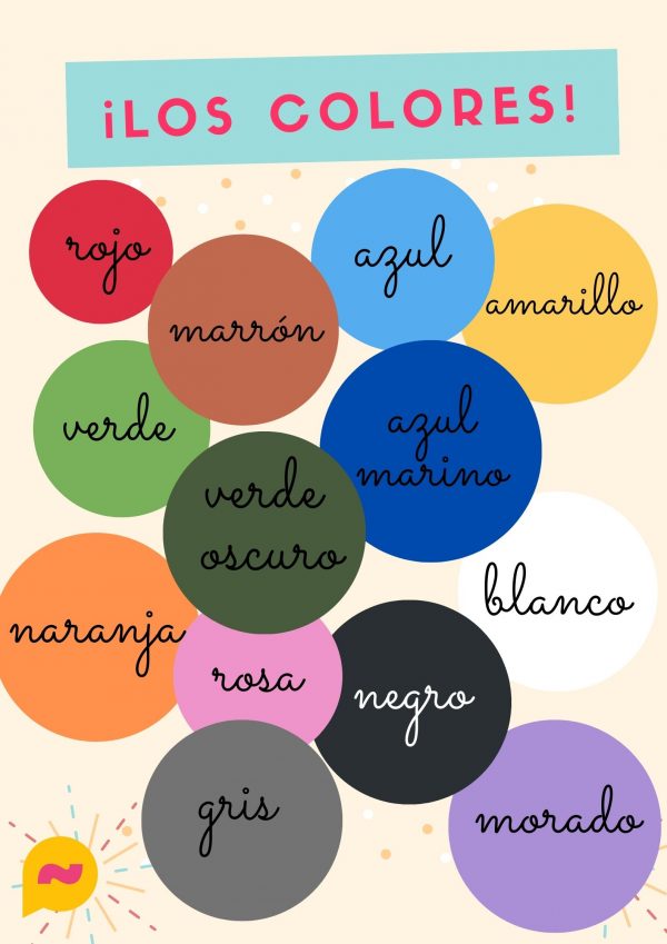 los colores en español